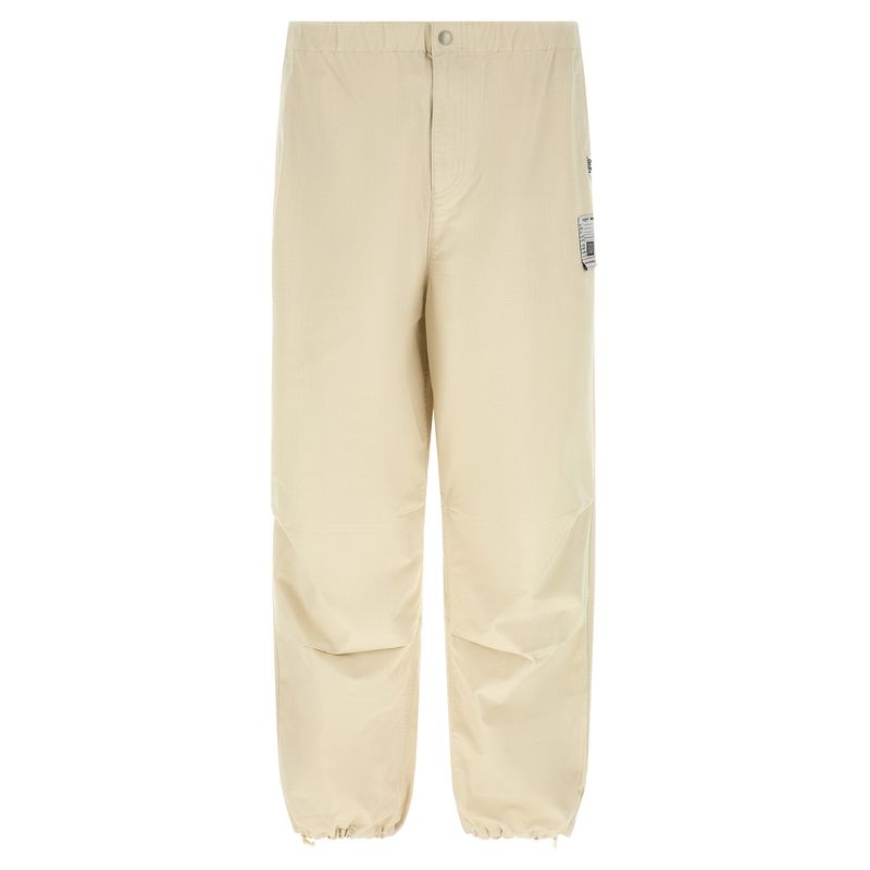 Maison Mihara Yasuhiro Beige Cotton Athletic Men's Pants